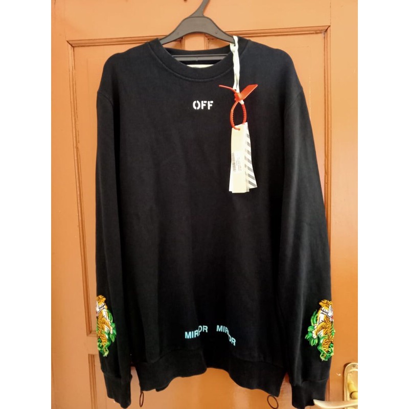 Off white deals tiger crewneck