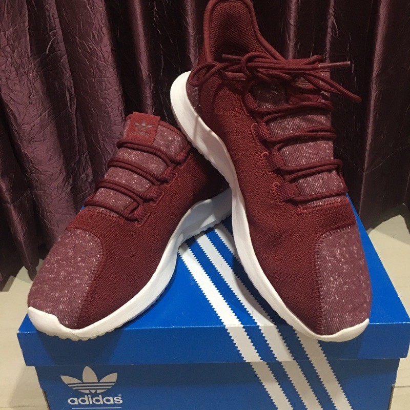 Adidas tubular 2024 shadow maroon