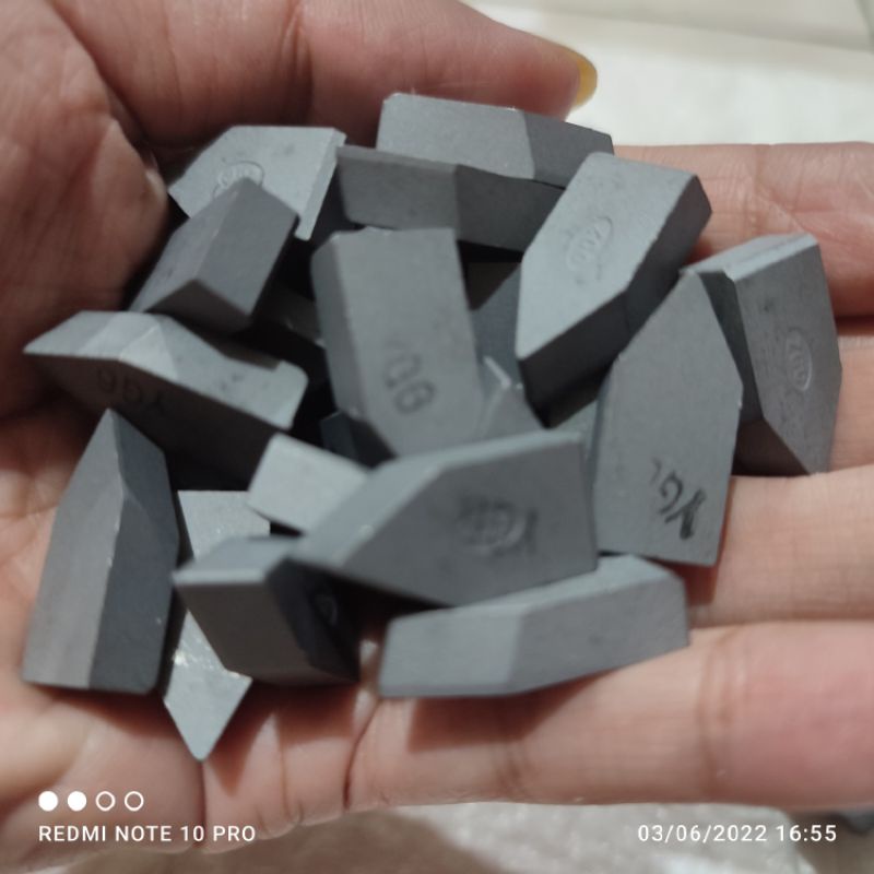Jual mata widia C122 YG6 betel bubut pahat bubut cemented carbide tipe ...