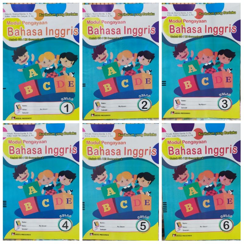 Jual LKS Bahasa Inggris Media Pressindo SD Kelas 1 2 3 4 5 Dan 6 ...