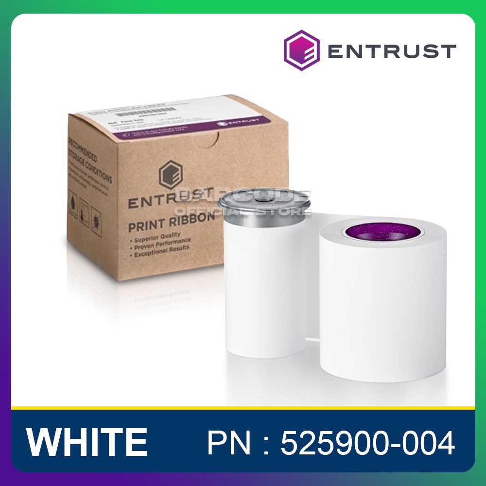 Jual RIBBON WHITE ENTRUST SIGMA EM1 EM2D DS2 DS3 TINTA PUTIH ( 525900 ...