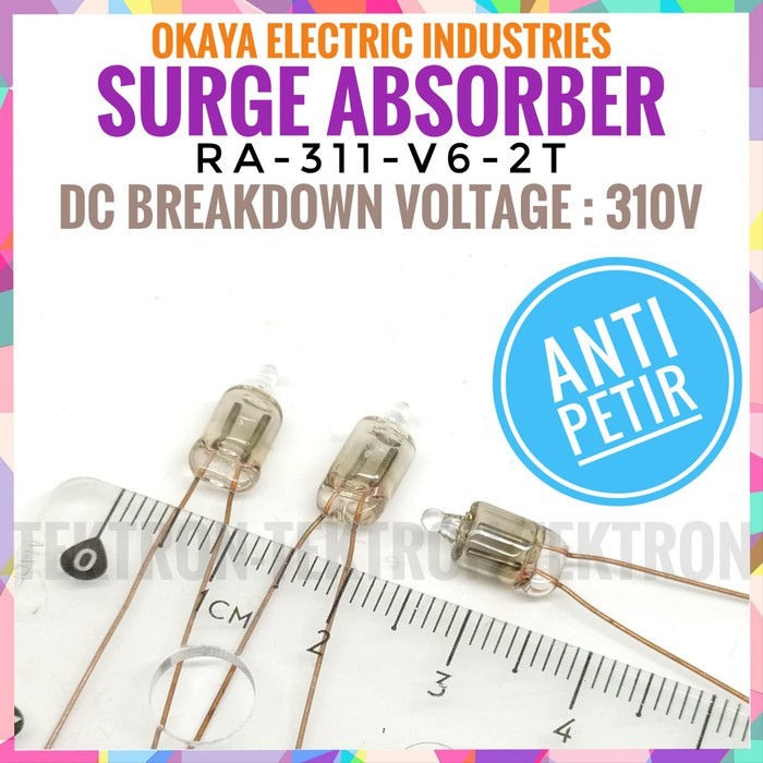 Jual Okaya Surge Absorber RA-311P-V6-2T Gas Discharge Anti Petir Kejut ...