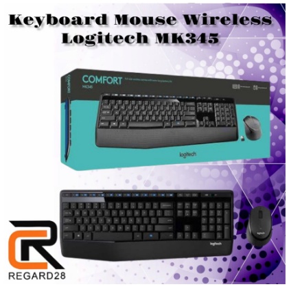 Jual Keyboard Mouse wireless Logitech MK345 MK 345 | Shopee Indonesia