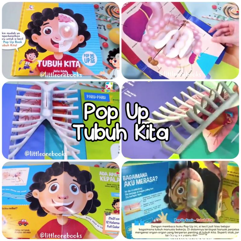 Jual Tubuh Kita - Interactive Pop Up Book / buku pop up anak tubuh ...