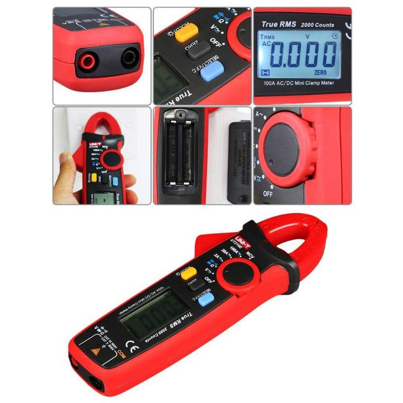 Jual UNI-T RMS Mini Digital Clamp Meters NVC Mulitmeter AC/DC - UT210E ...