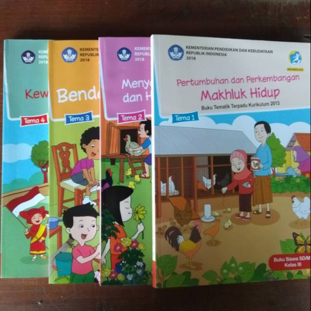 Jual Tematik Terpadu Kurikulum 2013 Kelas 3 SD Tema 1 2 3 4 Revisi 2018 ...