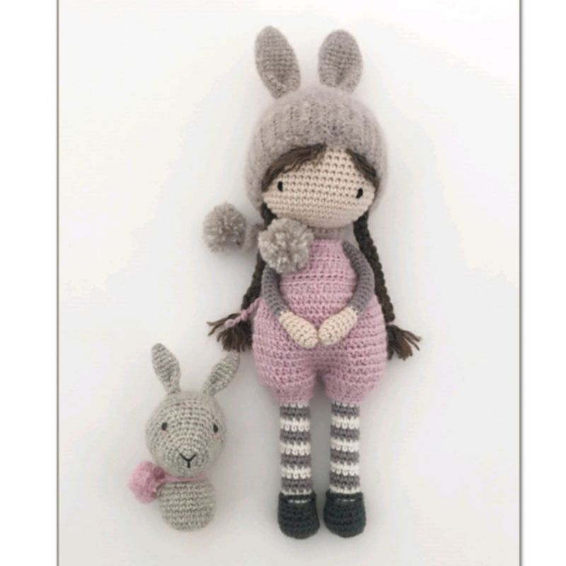 Jual Boneka rajut Amigurumi/boneka rajut+boneka kecil | Shopee Indonesia