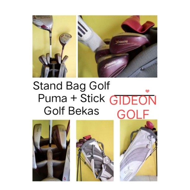 Jual Stick Golf Bekas And Stand Bag Golf Puma Shopee Indonesia 