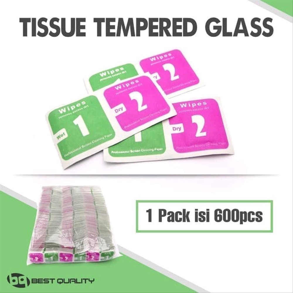 Jual TISU TEMPERED GLASS ISI 10 PCS TISU PEMBERSIH LAYAR | Shopee Indonesia