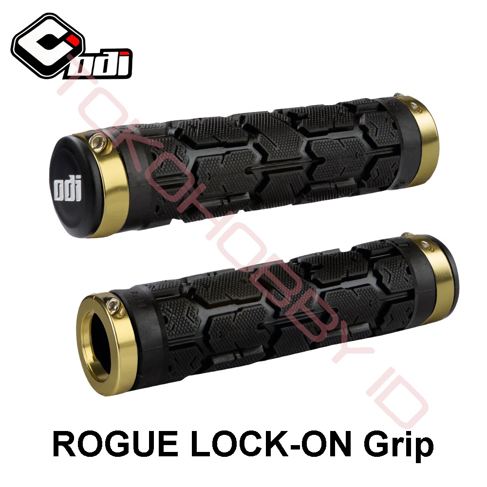 thumbnail image 2 of ODI Lock-On Hand Grips J30RGB-R For TRX450ER, TRX700XX, RUBICON, RINCON, FOREMAN, FOURTRAX (Black) 2 of 6