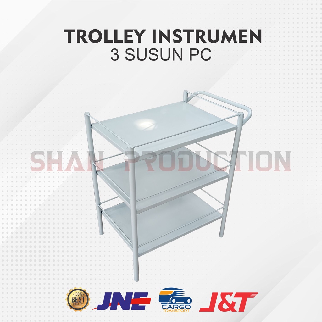 Jual Meja Troli Instrumen Rak Besi Trolley Susun Shopee Indonesia