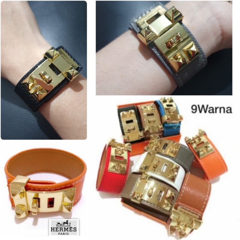 Jual Gelang kulit LV premium / Gelang fashion LV kulit premium