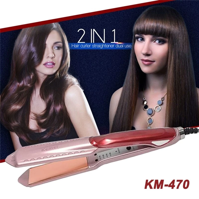 HOPE STORE - COD/BAYAR DI TEMPAT - Catokan Kemei 471 /KM 471/ KM 2219 Catokkan Rambut Lurus Temperatur Suhu Ionic | AutoStock