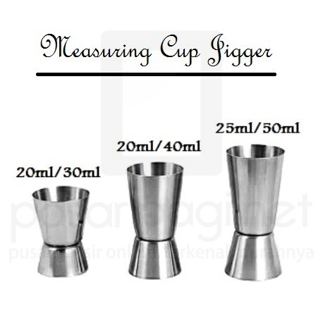 Jual SHUMA S/S Measurement Cup zigger 25ml/50ml | Shopee Indonesia