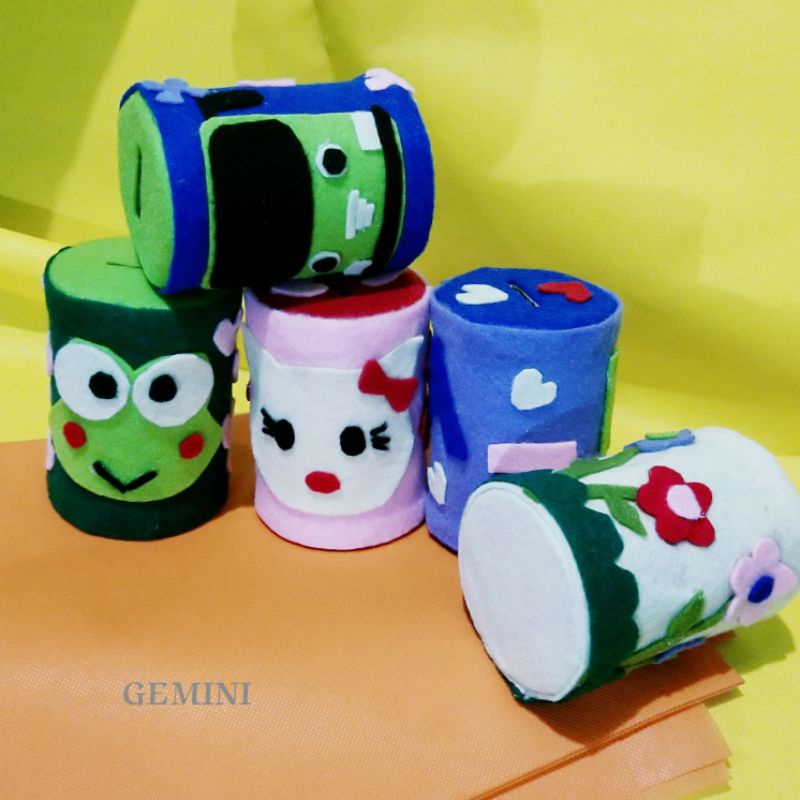 Jual CELENGAN KAIN FLANEL/ CELENGAN KALENG/ CELENGAN HOME MADE