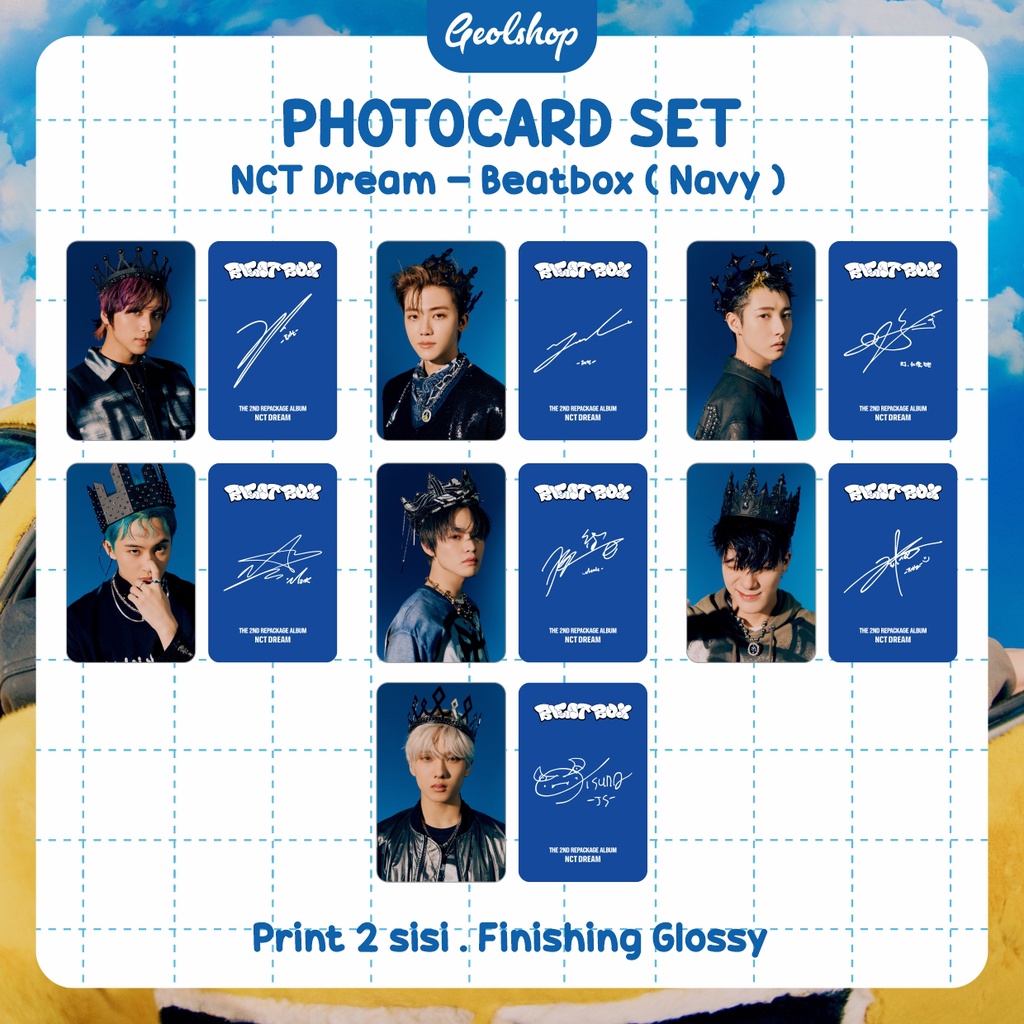 Jual PHOTOCARD SET UNOFFICIAL | NCT DREAM | BEATBOX | Shopee Indonesia