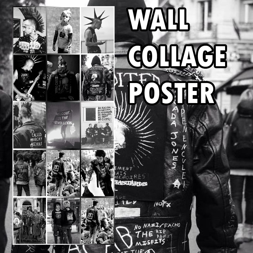 Jual (16PCS) Poster dinding black retro aesthetic Kamar Cowok Distro ...