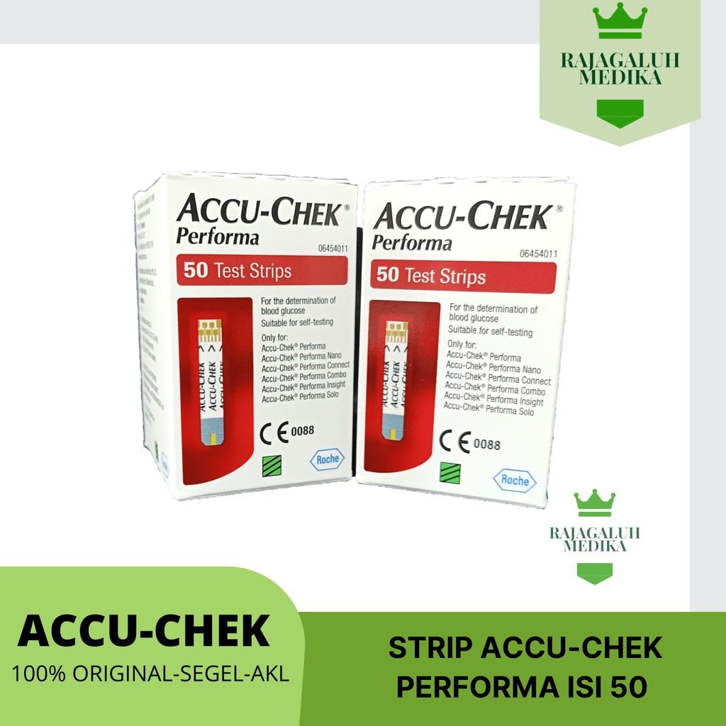 Jual Accu Chek Performa Isi 50 Strip Test Accu Check Strip Gula