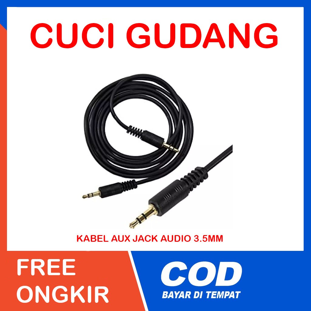 Jual Cuci Gudang Kabel Audio Aux Jack Mm Panjang Cm M Hp