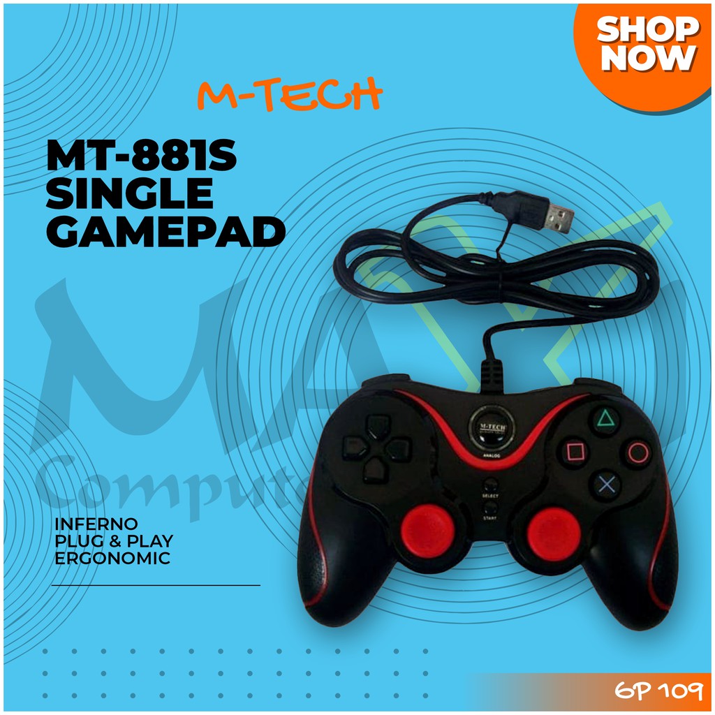 Jual M-Tech MT-881S Inferno Dual Shock Single Controller Joystick ...