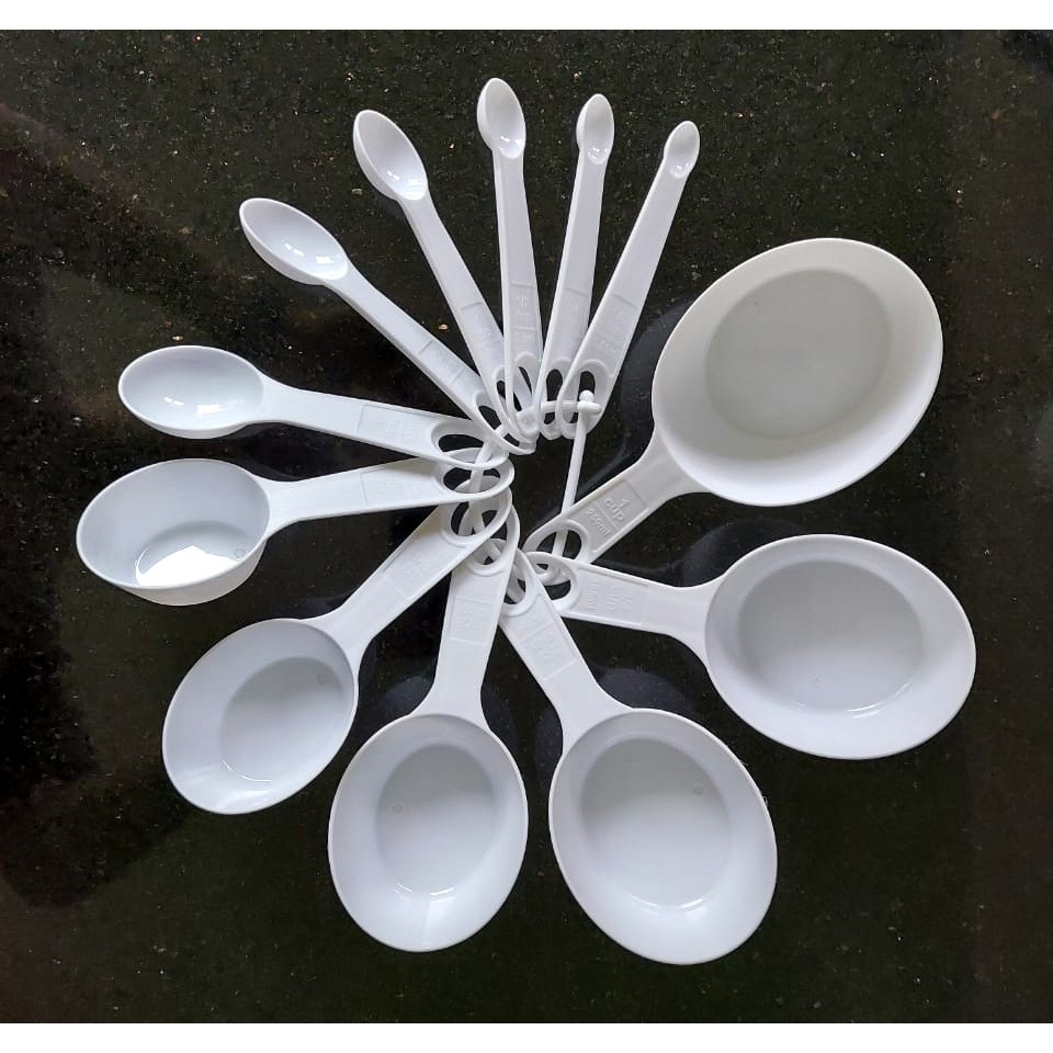 Jual Cup Sendok Ukur Takar Measuring Cup Spoon Set 12 Pcs Shopee Indonesia 9893