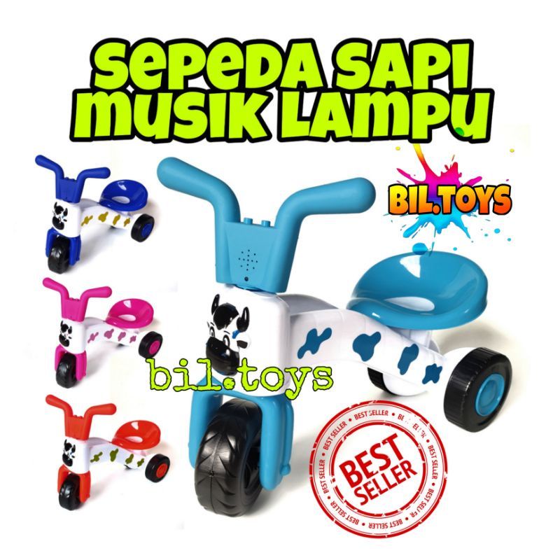 Jual SEPEDA ANAK RODA 3/SEPEDA SAPI MUSIK ODONG-ODONG | Shopee Indonesia