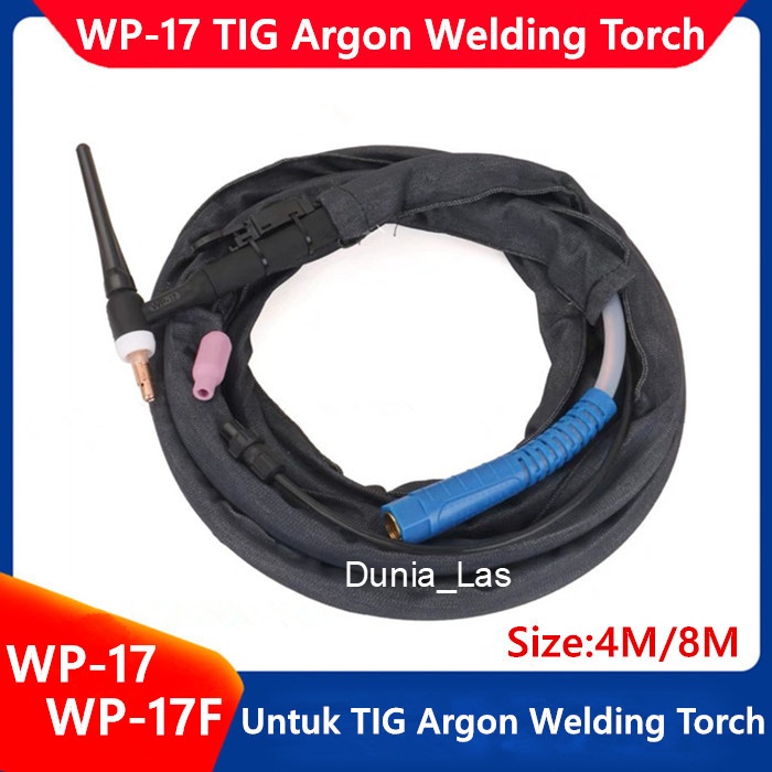 Jual 1SET WP-17 WP-17F TIG Argon Stang Las Welding Torch WP17 WP17F 4M ...
