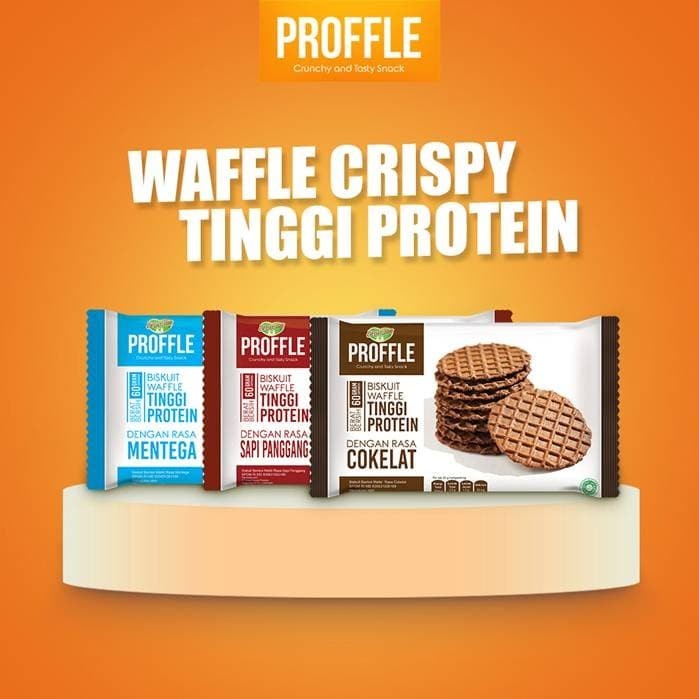 Jual ZASA / Prosana Proffle High Protein Waffle Sapi Panggang isi 3 ...