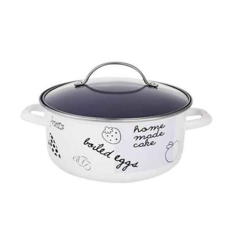 Jual Panci Enamel/Chefina Dutch Oven D16cm | Shopee Indonesia