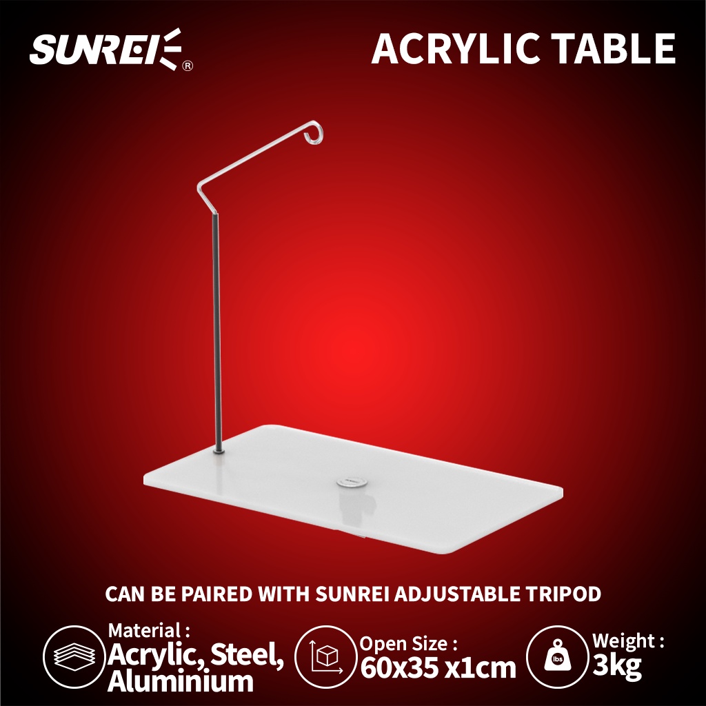 Jual Meja Akrilik Sunrei Acrylic Table Top Camping Desktop With Light