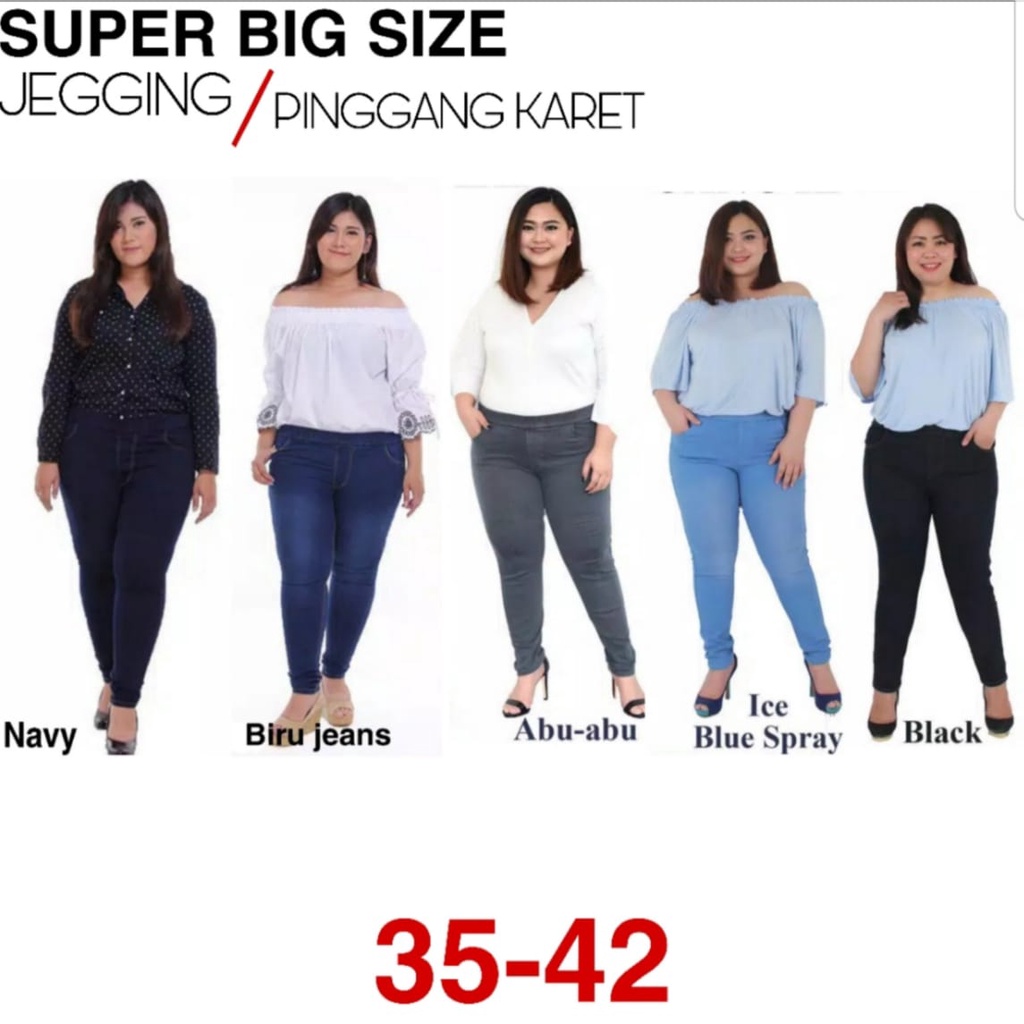 Jual celana pinggang karet EXTRA JUMBO celana panjang Levis