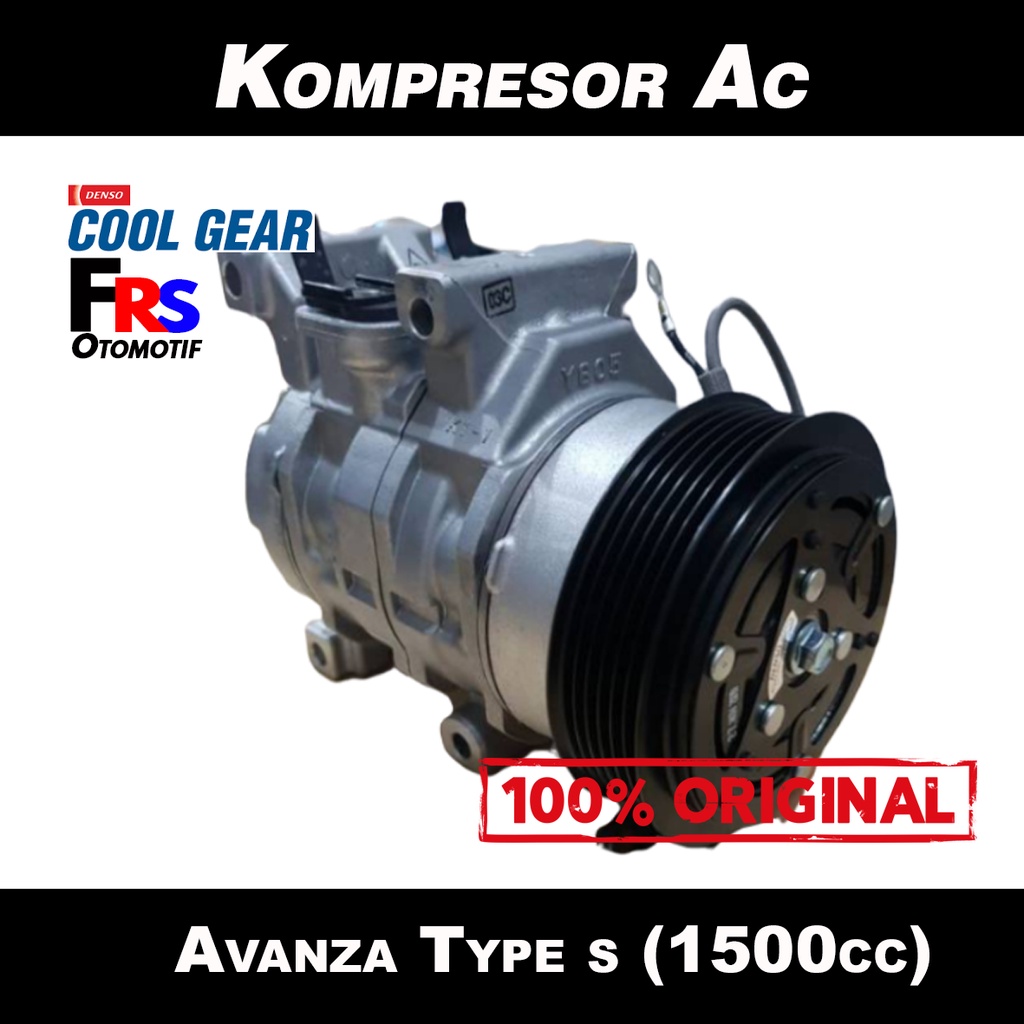 Jual KOMPRESOR AC AVANZA XENIA 1500 CC TYPE S RUSH TERIOS COMPRESSOR AC ...