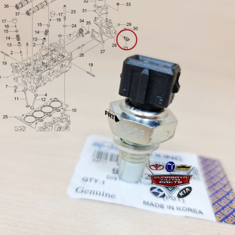 Jual Sensor Ect Radiator Temperatur Temp Chevrolet Spark 1.2 1200 Cc ...