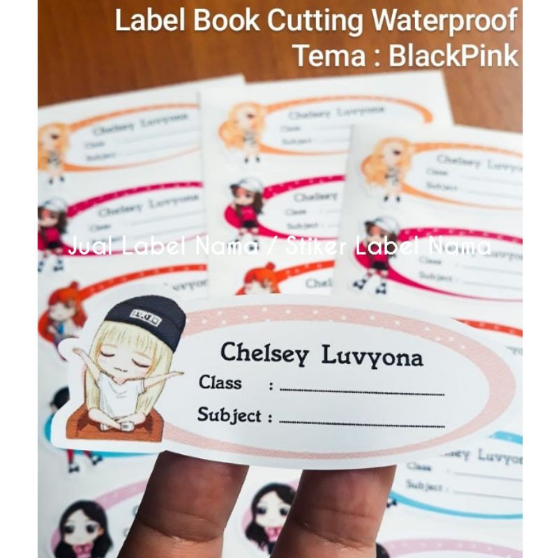 Jual BLACKPINK CHIBI ~ LABEL BOOK CUTTING WATERPROOF / LABEL BUKU ...