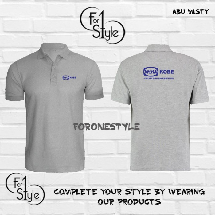 Jual POLO SHIRT WIKA KOBE - BAJU KERAH WIKA KOBE - KAOS PEGAWAI WIKA