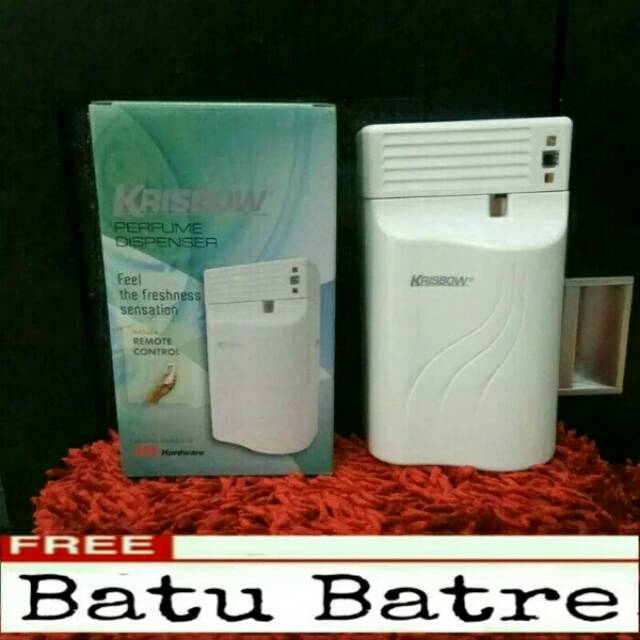 Jual KRISHBOW DISPENSER/ MESIN PENGHARUM RUANGAN OTOMATIS DENGAN REMOTE ...