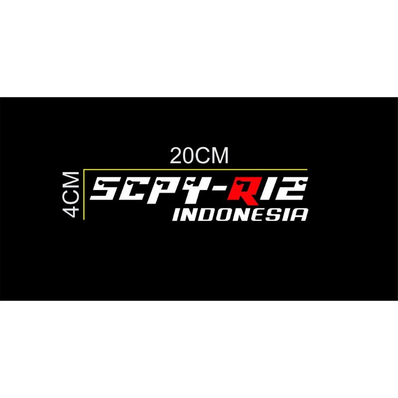 Jual Stiker SCPY R12 INDONESIA / Stiker Scoopy / Stiker Viral / Stiker ...