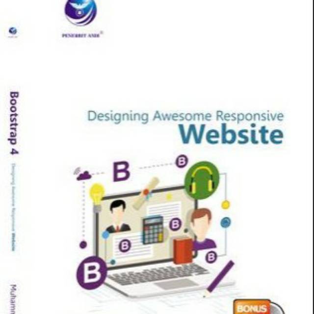 Jual Buku Bootstrap 4, Designing Awesome Responsive Website + Cd ...