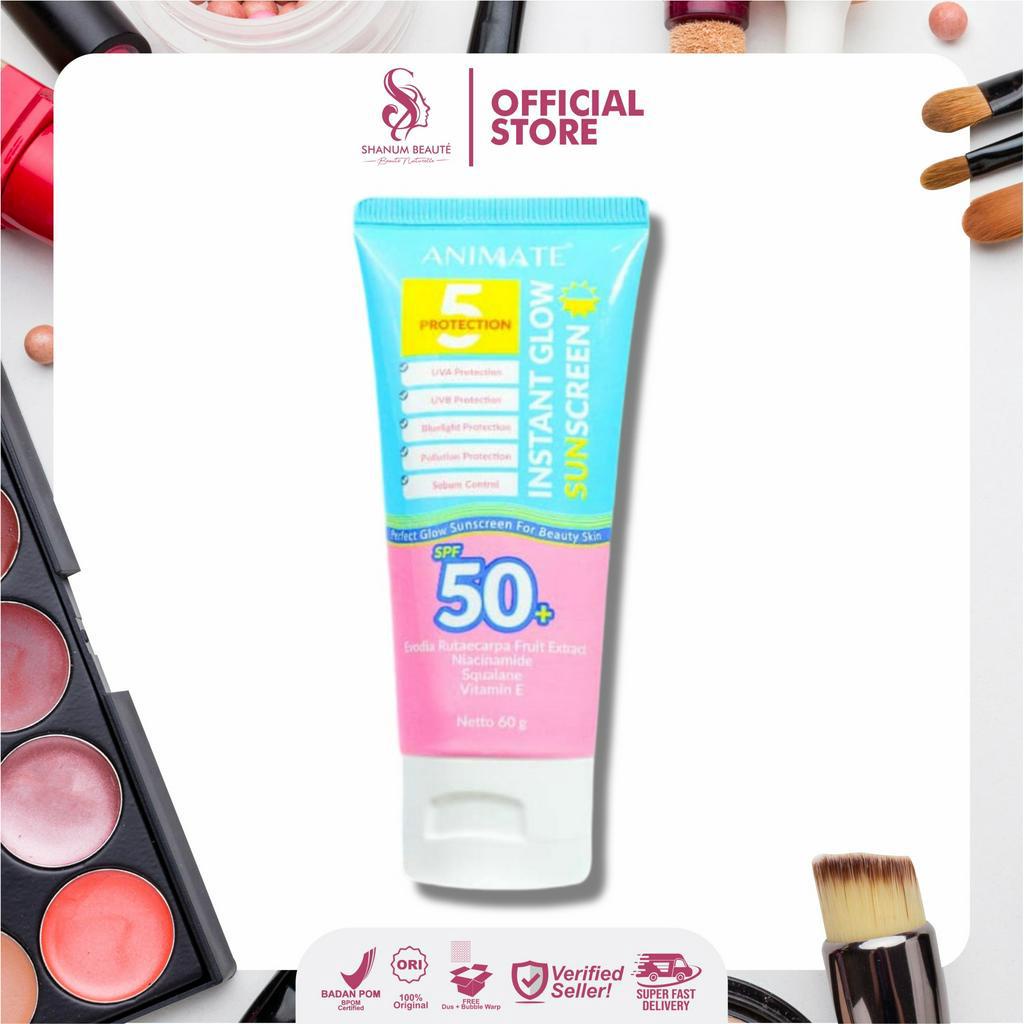 Jual Animate Instant Glow Sunscreen 5 Protection 60 gr | Shopee Indonesia