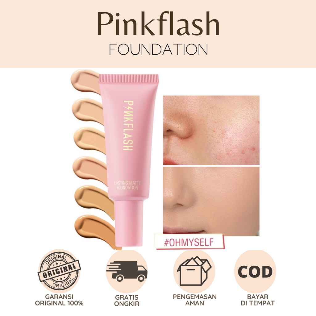 Jual PINKFLASH Weightless Long Lasting All-day Tahan Air Matte ...