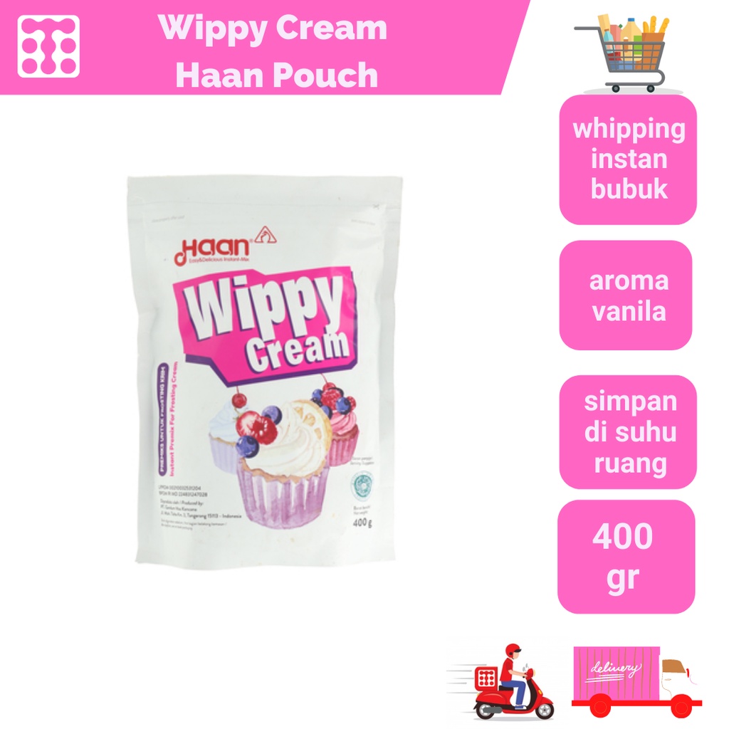 Jual Wippy Cream Haan 400 Gram Pouch | Shopee Indonesia