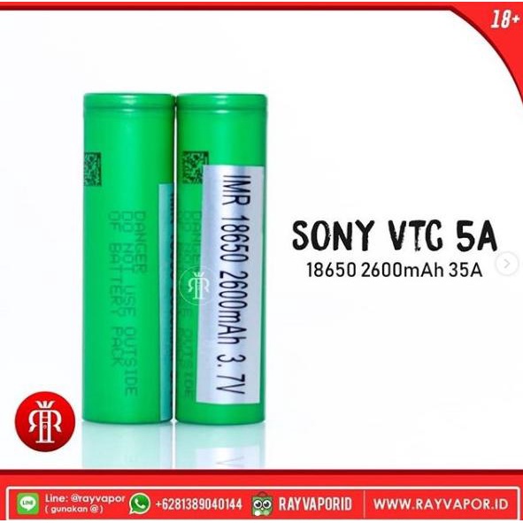 Jual Sony VTC 5A 18650 2600mAh 35A | Shopee Indonesia