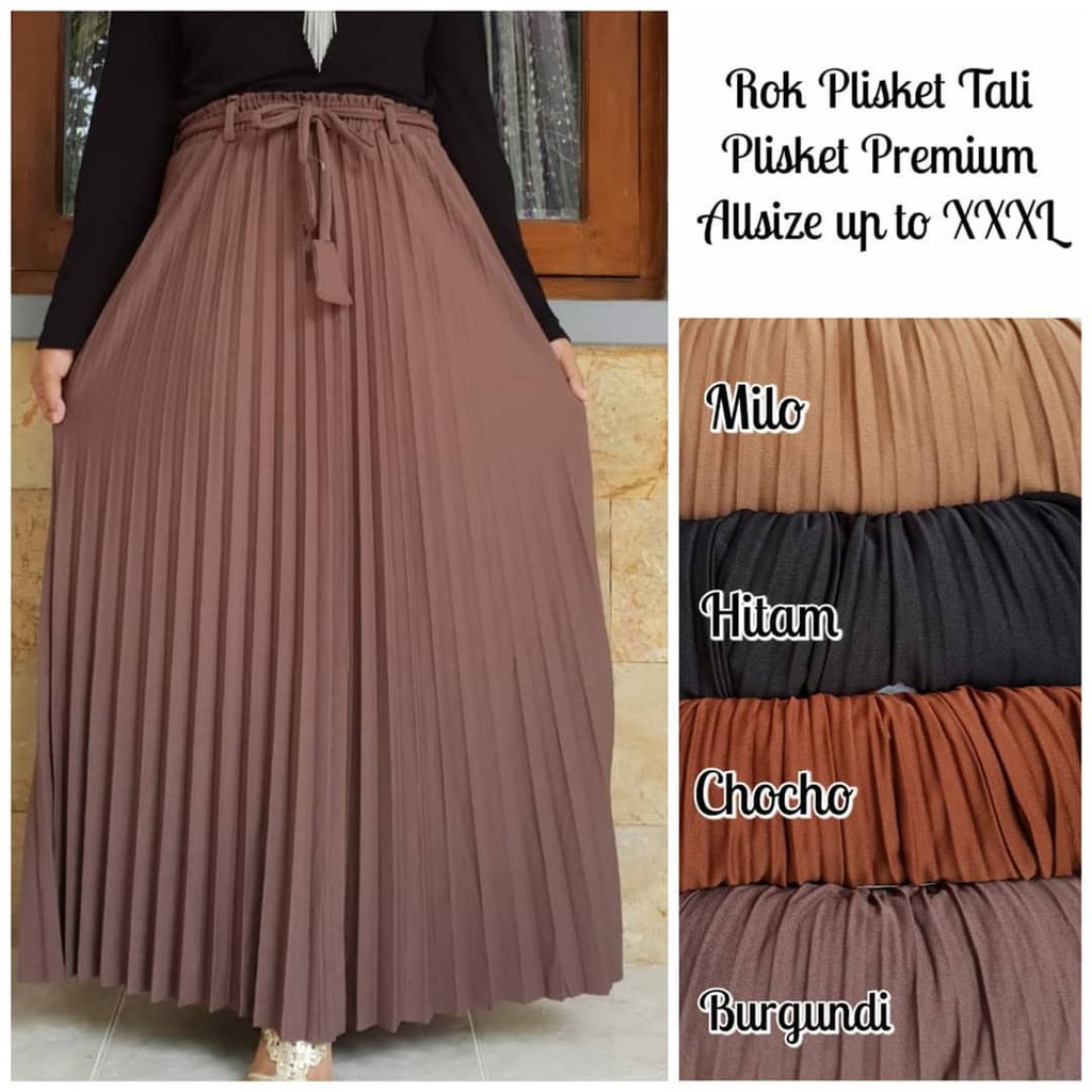 Jual Rok Plisket Mayung Import Rok Import Rok Plisket Mayung Rok Plisket Premium Maxi 1711