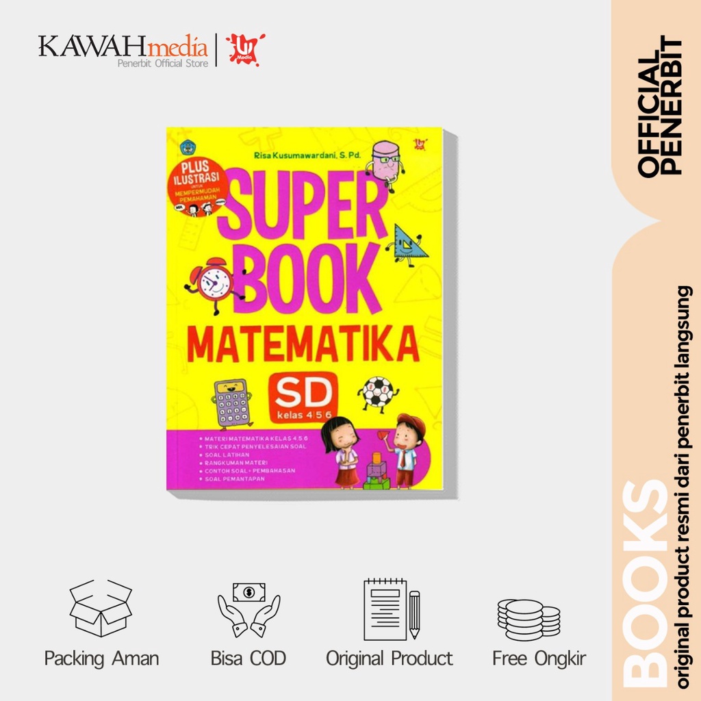 Jual BUKU PELAJARAN - SUPERBOOK MATEMATIKA SD KELAS 4, 5, 6 - Risa ...