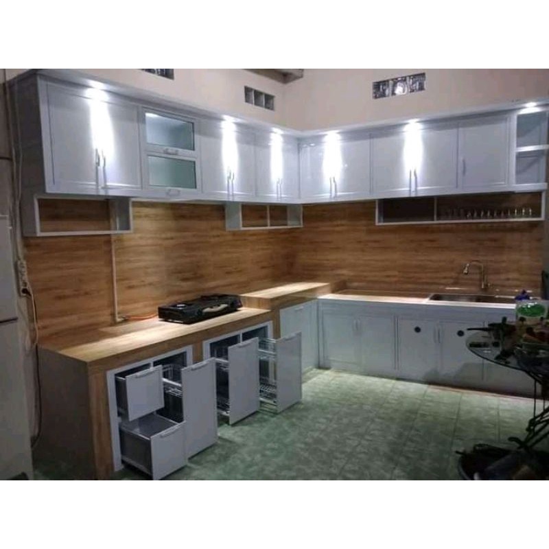 Jual PROMO KITCHEN SET Murah Aluminium Custom KITCHEN SET ALUMINIUM