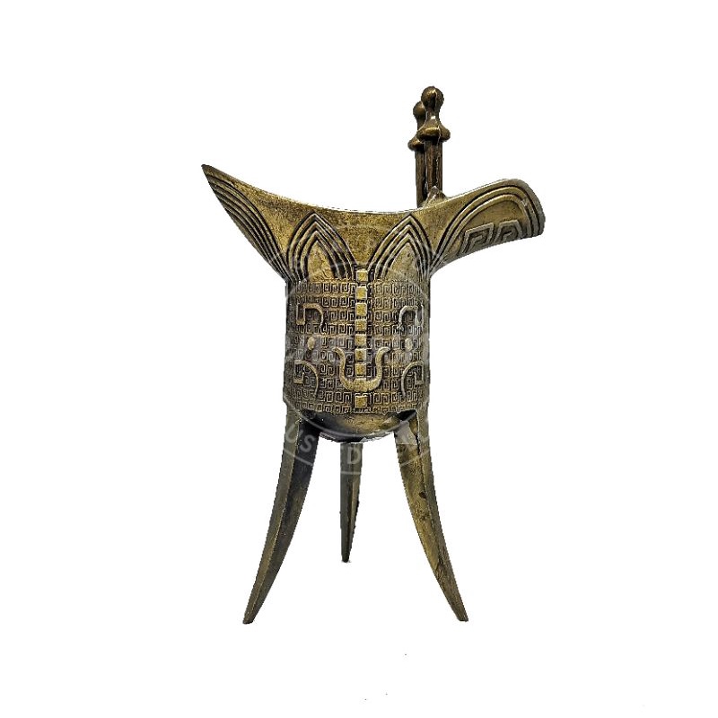 Jual Souvenir Pajangan Cawan Raja Kaisar Cina Brass Antik | Shopee ...
