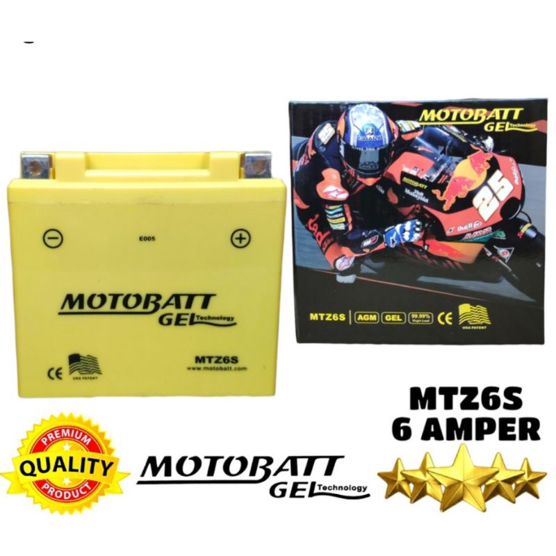 Jual AKI MOTOBATT MTZ6S untuk VARIO 125 VARIO 150 PCX 150 NMAX AEROX