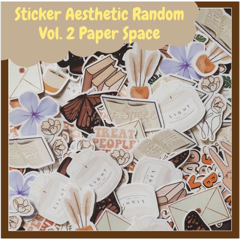 Jual Sticker Aesthetic Stiker Estetik Random Vol. 2 | Shopee Indonesia