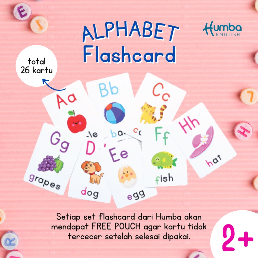 Jual Flashcard Alfabet Bahasa Inggris Wipe Clean Dengan Pouch | Shopee ...