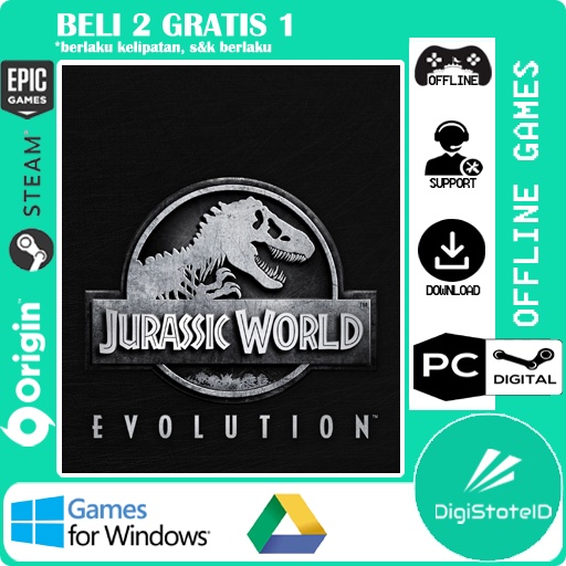 Jual Jurassic World Evolution Digital Deluxe Edition Game PC Shopee